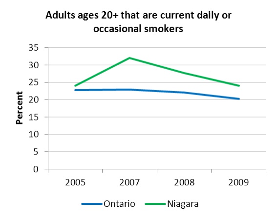 Lifestyle indicators in Niagara